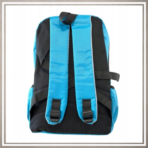 Plecak miejski młodzieżowy na codzień kolor jasny niebieski