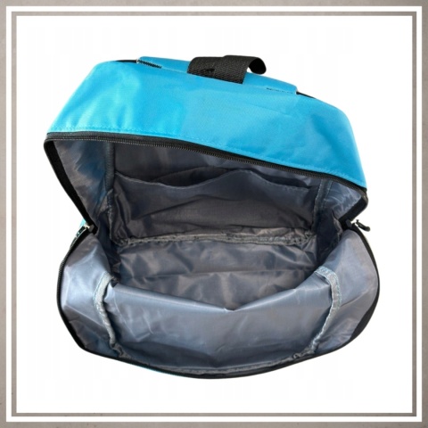 Plecak miejski młodzieżowy na codzień kolor jasny niebieski