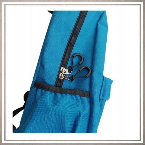 Plecak miejski młodzieżowy na codzień kolor jasny niebieski