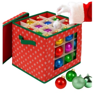 Pudełko organizer na bombki choinkowe ozdoby dekoracje świąteczne składany