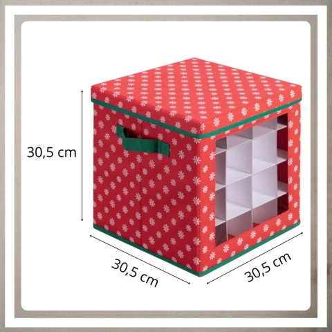 Pudełko organizer na bombki choinkowe ozdoby dekoracje świąteczne składany