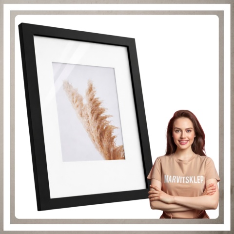 Ramka 21x30 cm na zdjęcia puzzle plakat rama mdf z pleksi passe partout