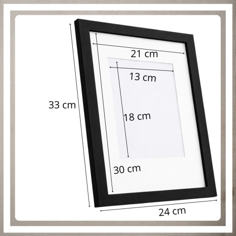Ramka 21x30 cm na zdjęcia puzzle plakat rama mdf z pleksi passe partout