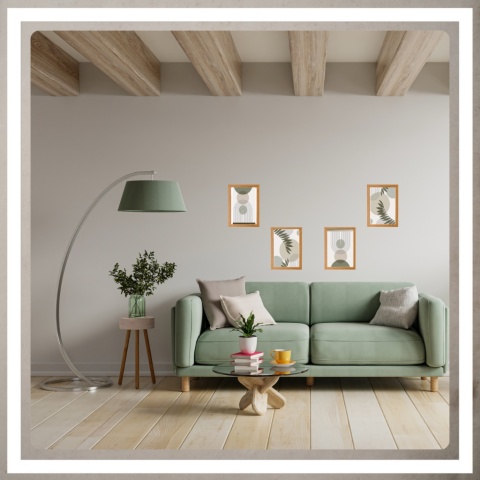 Ramka 21x30 cm na zdjęcia puzzle plakat rama mdf z pleksi passe partout