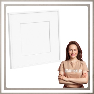 Ramka 30x30 cm na zdjęcia plakaty puzzle kwadratowa z passe partout plexsi