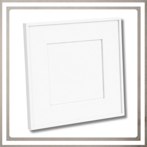 Ramka 30x30 cm na zdjęcia plakaty puzzle kwadratowa z passe partout plexsi