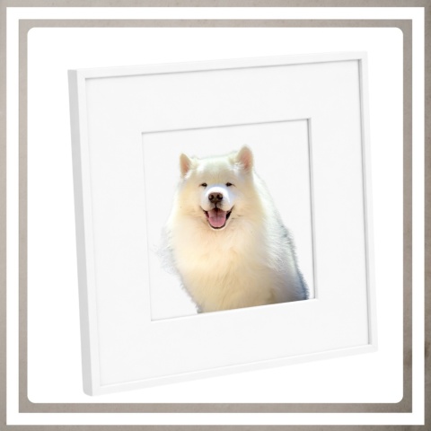 Ramka 30x30 cm na zdjęcia plakaty puzzle kwadratowa z passe partout plexsi