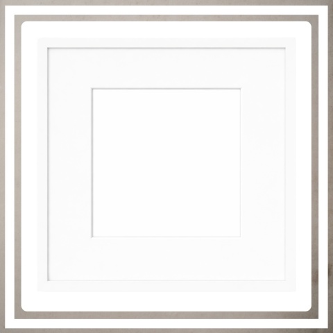 Ramka 30x30 cm na zdjęcia plakaty puzzle kwadratowa z passe partout plexsi