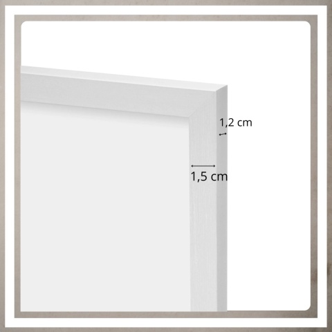 Ramka 30x30 cm na zdjęcia plakaty puzzle kwadratowa z passe partout plexsi
