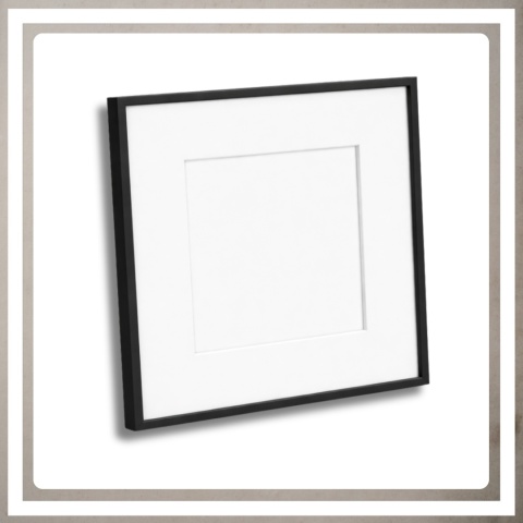 Ramka 30x30 cm na zdjęcia plakaty puzzle kwadratowa z passe partout plexsi
