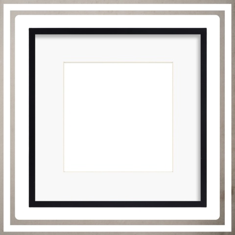 Ramka 30x30 cm na zdjęcia plakaty puzzle kwadratowa z passe partout plexsi