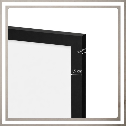 Ramka 30x30 cm na zdjęcia plakaty puzzle kwadratowa z passe partout plexsi