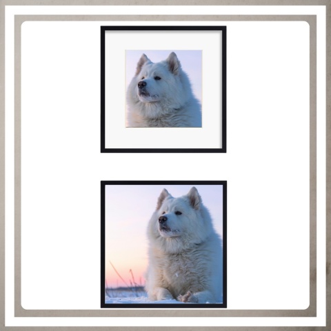 Ramka 30x30 cm na zdjęcia plakaty puzzle kwadratowa z passe partout plexsi