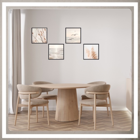 Ramka 30x30 cm na zdjęcia plakaty puzzle kwadratowa z passe partout plexsi