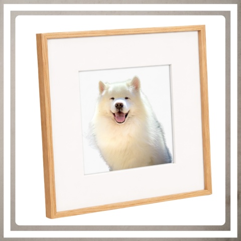 Ramka 30x30 cm na zdjęcia plakaty puzzle kwadratowa z passe partout plexsi