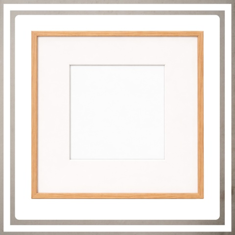 Ramka 30x30 cm na zdjęcia plakaty puzzle kwadratowa z passe partout plexsi