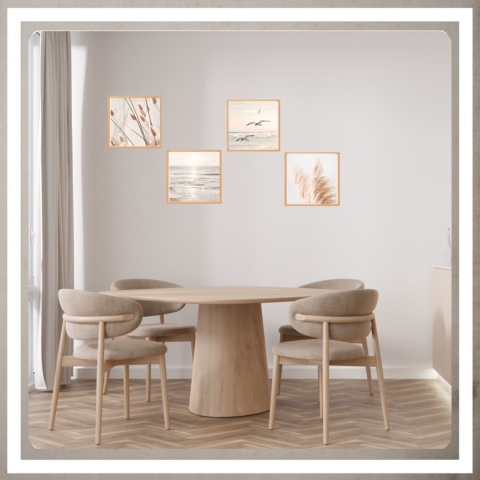 Ramka 30x30 cm na zdjęcia plakaty puzzle kwadratowa z passe partout plexsi
