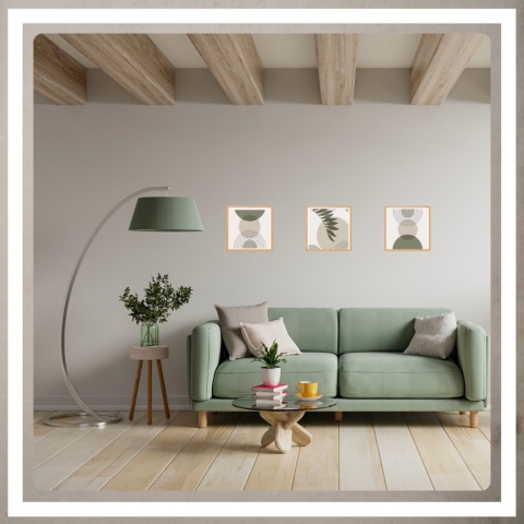 Ramka 30x30 cm na zdjęcia plakaty puzzle kwadratowa z passe partout plexsi