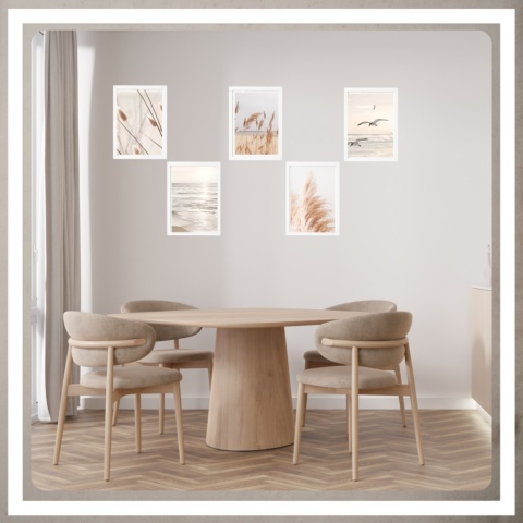 Ramka 40x30 na zdjęcia puzzle plakat biała rama mdf z pleksi passe partout