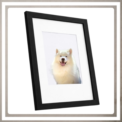 Ramka 40x30 na zdjęcia puzzle plakat czarna rama mdf z pleksi passe partout