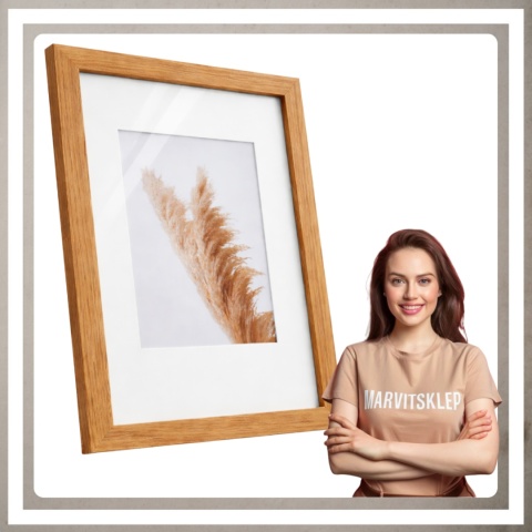 Ramka 40x30 na zdjęcia puzzle plakat drewniana rama mdf z pleksi wkładką