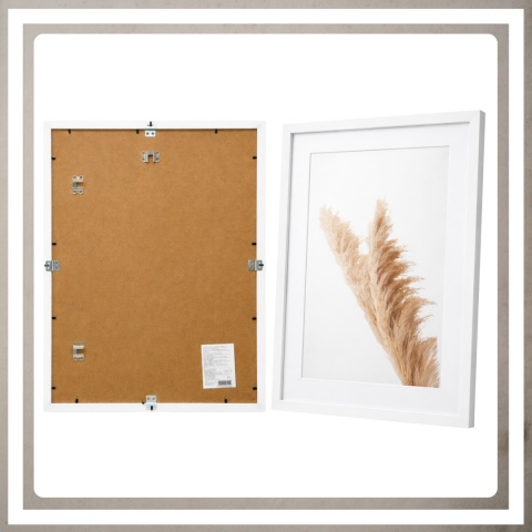 Ramka 40x60 na zdjęcia puzzle plakat rama mdf z pleksi passe partout biała