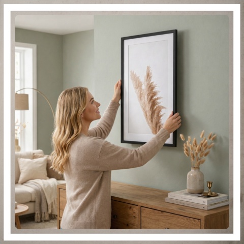 Ramka 40x60 na zdjęcia puzzle plakat rama mdf z pleksi passe partout czarna