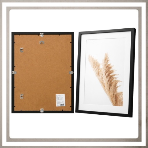 Ramka 40x60 na zdjęcia puzzle plakat rama mdf z pleksi passe partout czarna