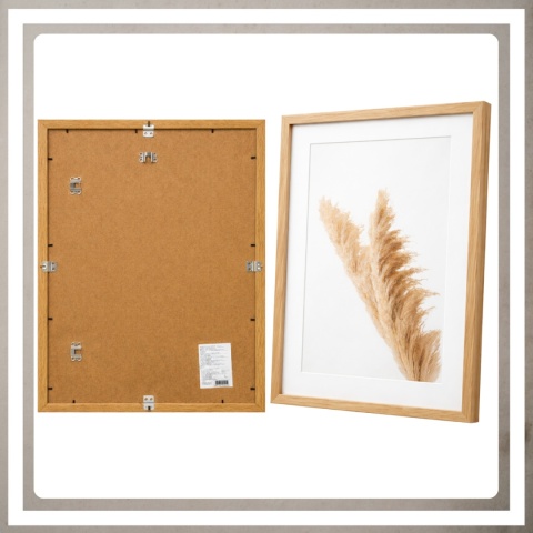 Ramka 40x60 na zdjęcia puzzle plakat rama mdf z pleksi passe partout j brąz
