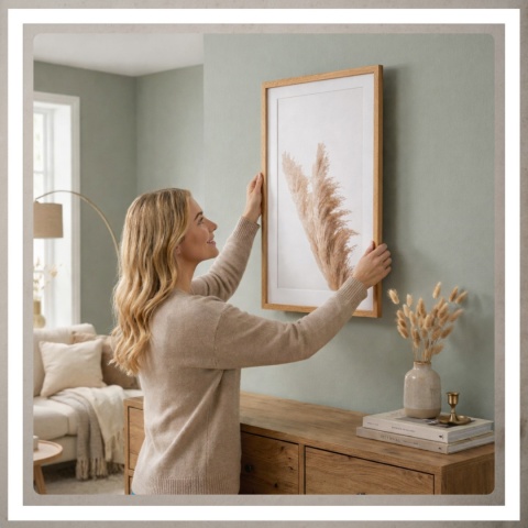 Ramka 40x60 na zdjęcia puzzle plakat rama mdf z pleksi passe partout j brąz