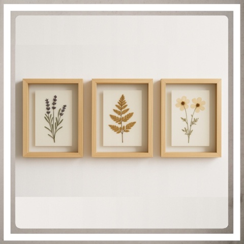 Ramka na zdjęcie obrazki 10x15 cm FLOAT przezroczysta z mdf podwójna plexsi