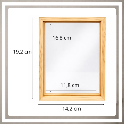 Ramka na zdjęcie obrazki 10x15 cm FLOAT przezroczysta z mdf podwójna plexsi