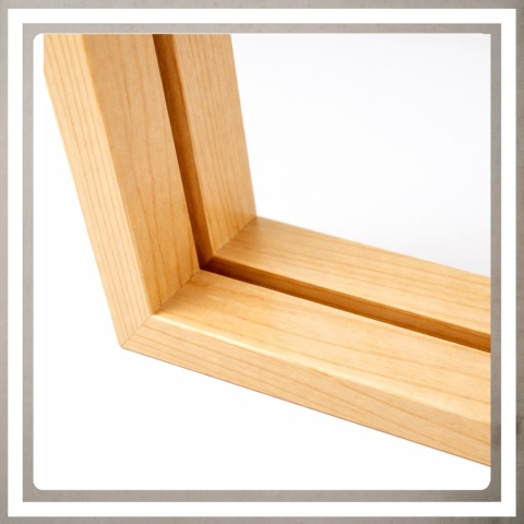 Ramka na zdjęcie obrazki 10x15 cm FLOAT przezroczysta z mdf podwójna plexsi
