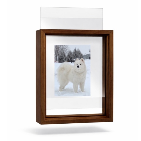 Ramka na zdjęcie obrazki 10x15 cm FLOAT przezroczysta z mdf podwójna plexsi