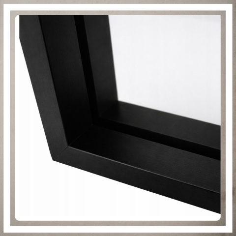 Ramka na zdjęcie obrazki 10x15 cm FLOAT przezroczysta z mdf podwójna plexsi