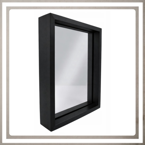Ramka na zdjęcie obrazki 10x15 cm FLOAT przezroczysta z mdf podwójna plexsi
