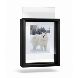 Ramka na zdjęcie obrazki 10x15 cm FLOAT przezroczysta z mdf podwójna plexsi