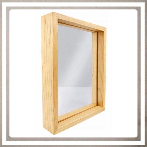 Ramka na zdjęcie obrazki 21x30 cm FLOAT przezroczysta z mdf podwójna plexsi