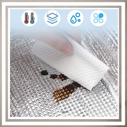 Torba Lunchbox termiczna izolatyjna na śniadanie żywność jedzenia do pracy CZARNY