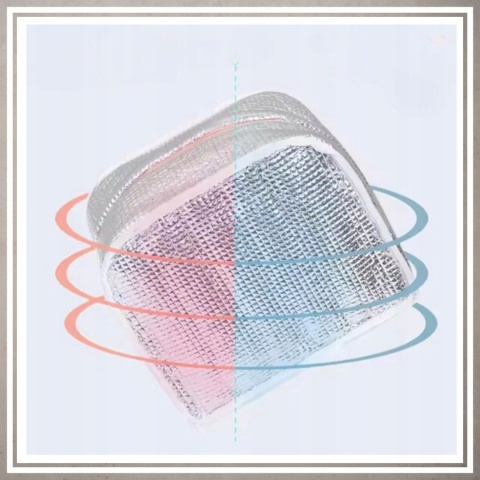 Torba Lunchbox termiczna izolatyjna na śniadanie żywność jedzenia do pracy CZARNY