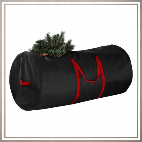 Torba duża czarna na choinkę gospodarcza do przechowywania