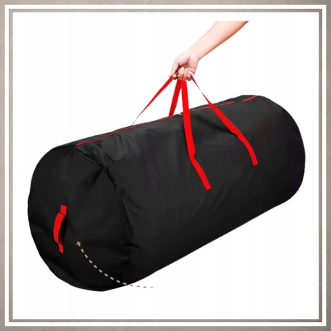 Torba duża czarna na choinkę gospodarcza do przechowywania